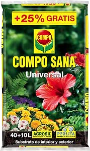 Compo - Substrato Universal Sana 40+10L Grati: Amazon.es: Jardín