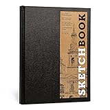 Sketchbook 8.5 x 11" Black Hardcover Mixed Media