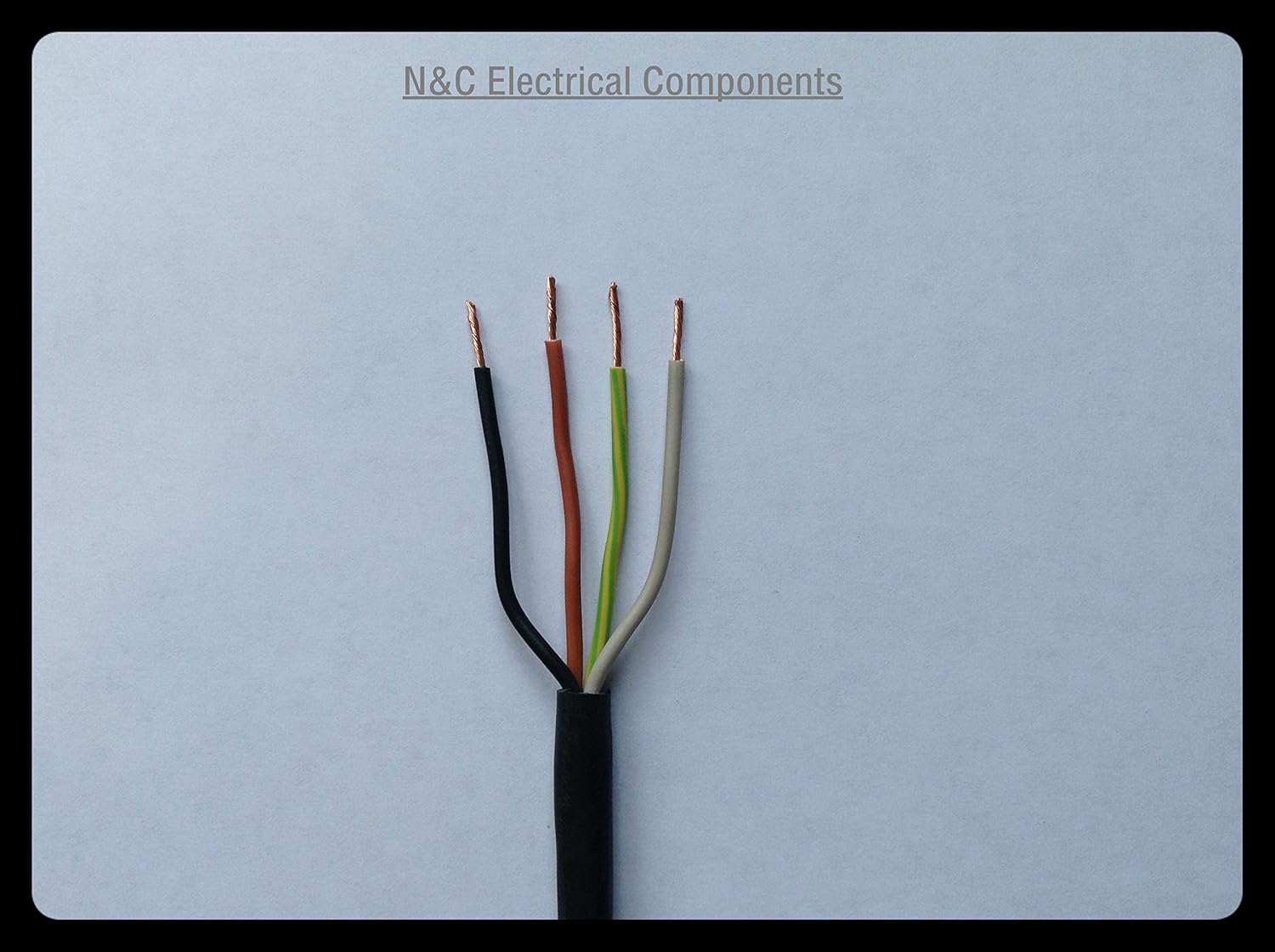 Black 4 Core Flex Cable 1.5mm 5M Amazon.co.uk DIY & Tools