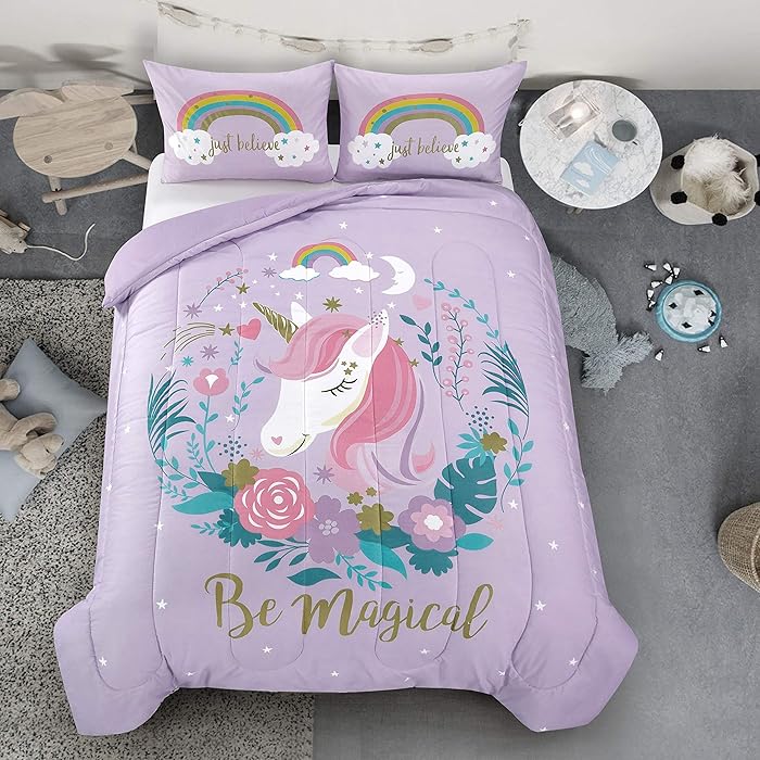 Top 10 Unicorn Kids Bedding Walmart The Best Home