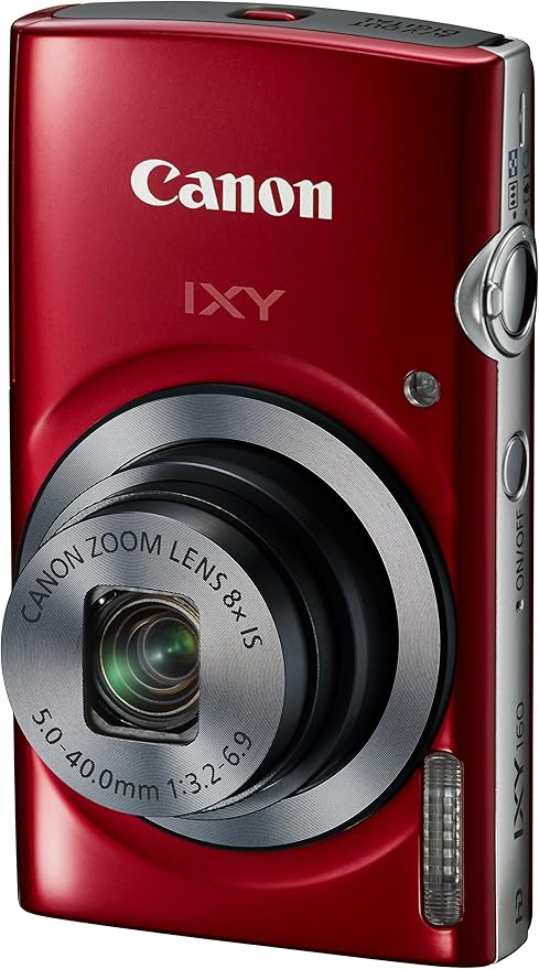 Amazon Co Jp Canon デジタルカメラ Ixy160 レッド 光学8倍ズーム Ixy160 Re 家電 カメラ
