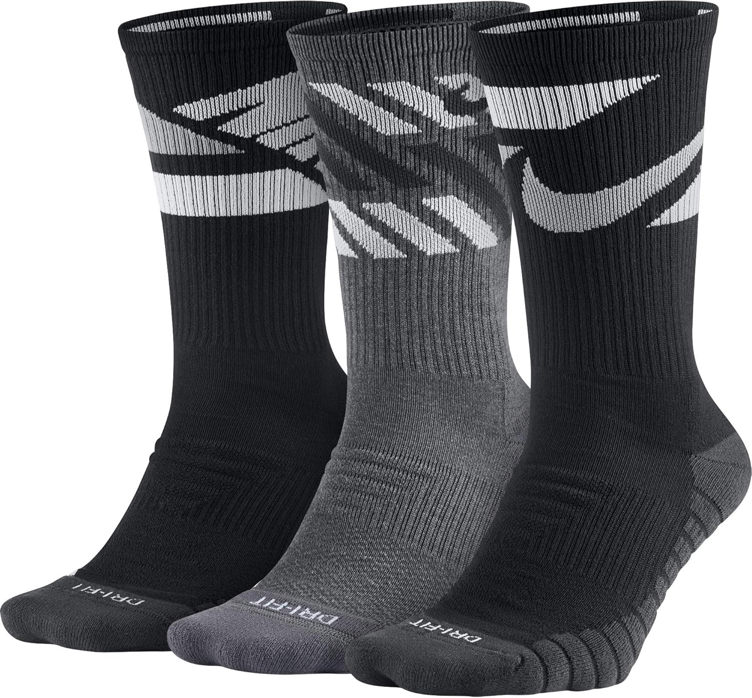 Nike Everyday Max Cushion Crew Training Sock, Unisex Nike Socks with SweatWicking