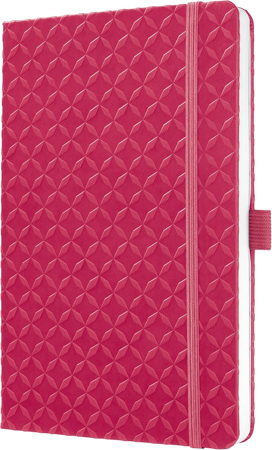 SIGEL JN105 Notebook Jolie, approx. A5, lined, hardcover, design fuchsia Pink, pink fushia, approx. A5 (13,5 x 20,3 cm)