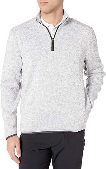 Download PGA TOUR Men's Heather Fleece Back 1/4-zip Sweater with ...