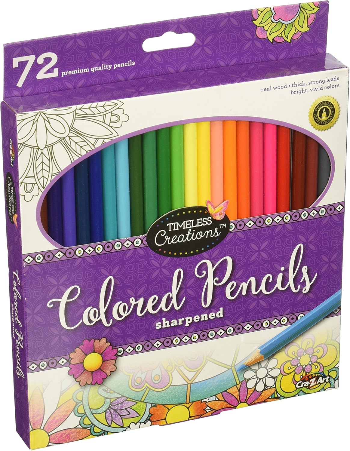 Cra-Z-Art Timeless Creations Adult Coloring: 72ct Colored Pencils (10456PDQ-24)