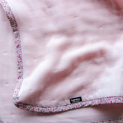 はぐまむ 日本製 ガーゼケット s ベビー 50 70 ピンク フラワリー 6重 とろとろ 1817 01 pf