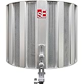 sE Electronics RF Space Reflexion Filter Portable Vocal Booth - Large Microphone Isolation Shield for Recording, Podcasts &amp; Voice-Over - Professional Patented Multi-Layer Acoustic Sound Shield