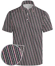 Anhlfyu Golf Polo Shirts for Men Moisture Wicking