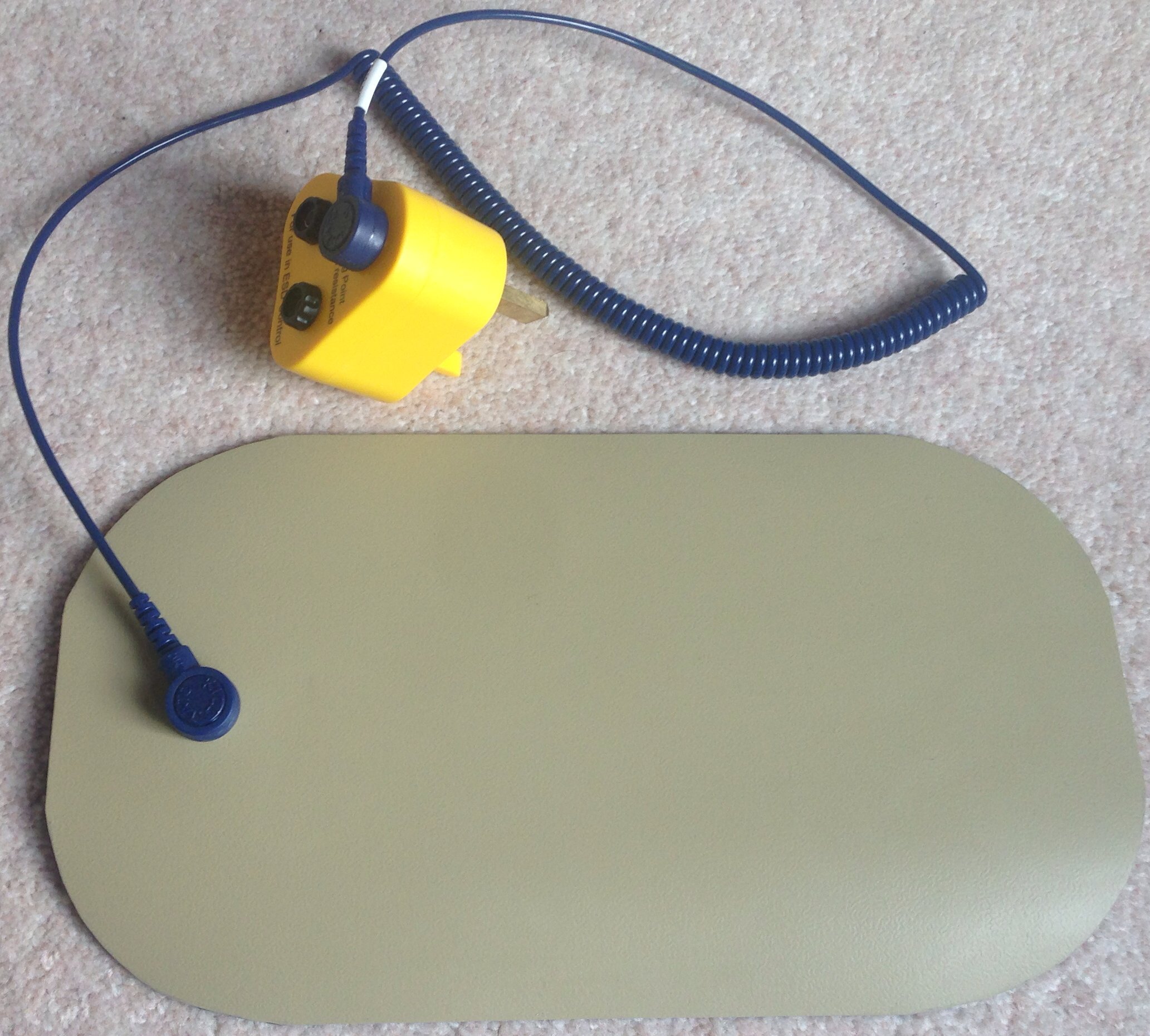 Anti Static ESD Personal Body Earth Touch Mat UK Grounding Kit Blue
