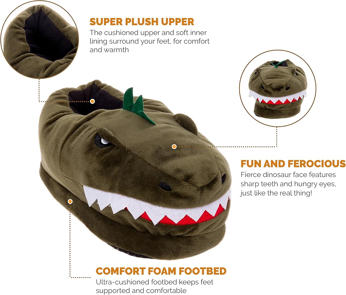 t rex slippers