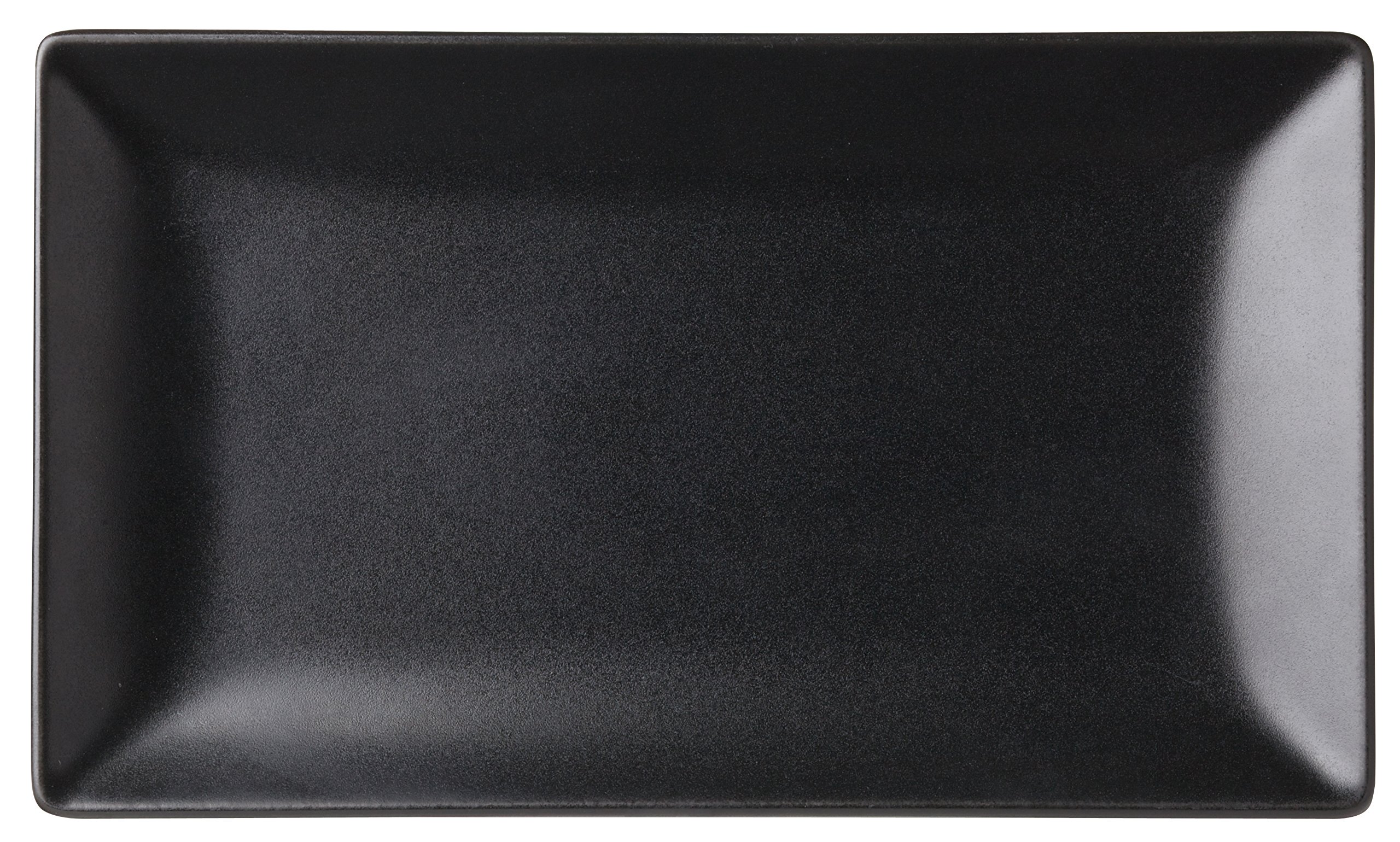 Utopia K10030 Noir Rectangular Plate, 10" x 5.75", 25 cm x 14.5 cm (Pack of 12)