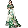 IMTRA FASHION Art Silk Saree for Women Printed Indian Sari with Unstitched Blouse