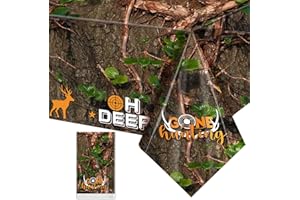 Containlol Camo Table Cloth Plastic Hunting Birthday Party Decorations Camo Hunting Tablecloths Decorations Woodland Table Covers for Camouflage Baby Shower Party Supplies(1 Piece)
