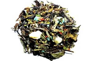 Nelson's Tea - White Chocolate Peppermint - White Loose Leaf Tea - Green tea, white tea, peppermint, safflower, white chocolate, and mint chocolate - 2 oz.