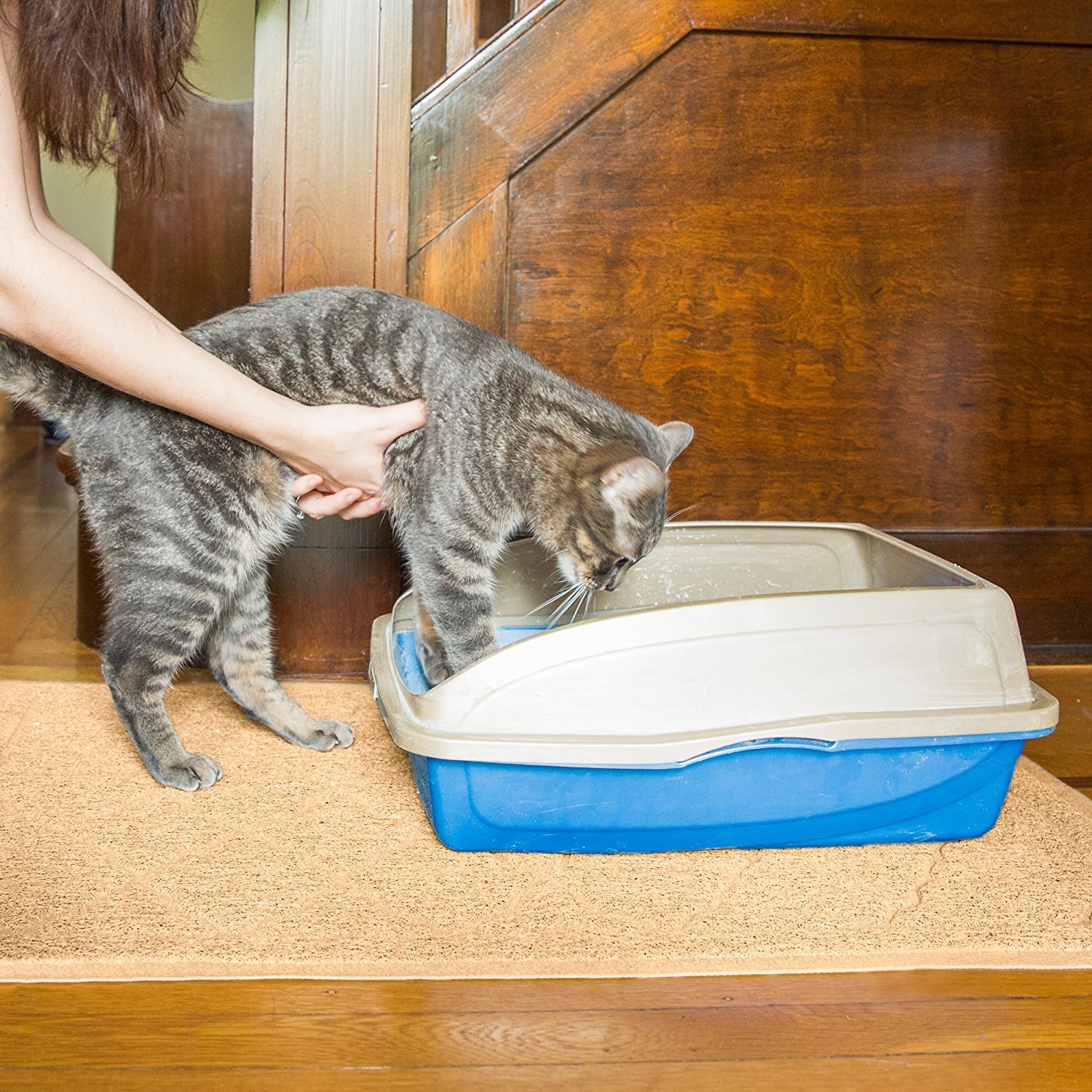 SPECIAL Jumbo Blackhole Size Cat Litter Toilet Mat 47 x 36 Inch