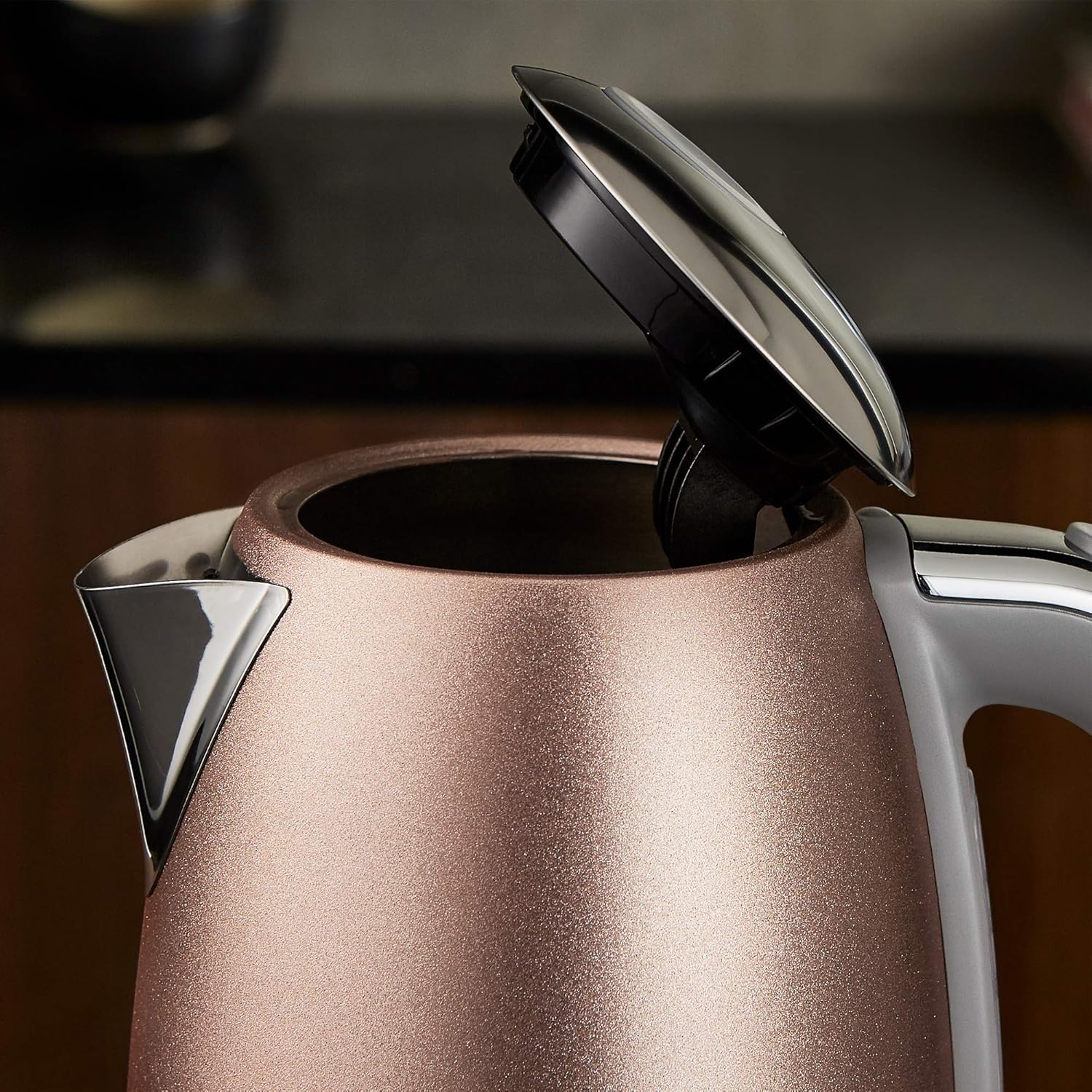 Tower 1.7 Litre Cordless Jug Kettle, Blush Pink Glitz Sparkle 3000W