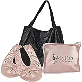 Women's Foldable Flats – Portable Ballet Slippers Shoes for Travel, Wedding – Fits in Purse