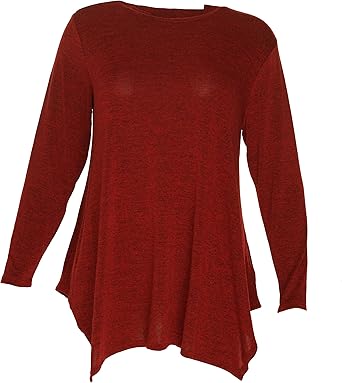red long sleeve tunic