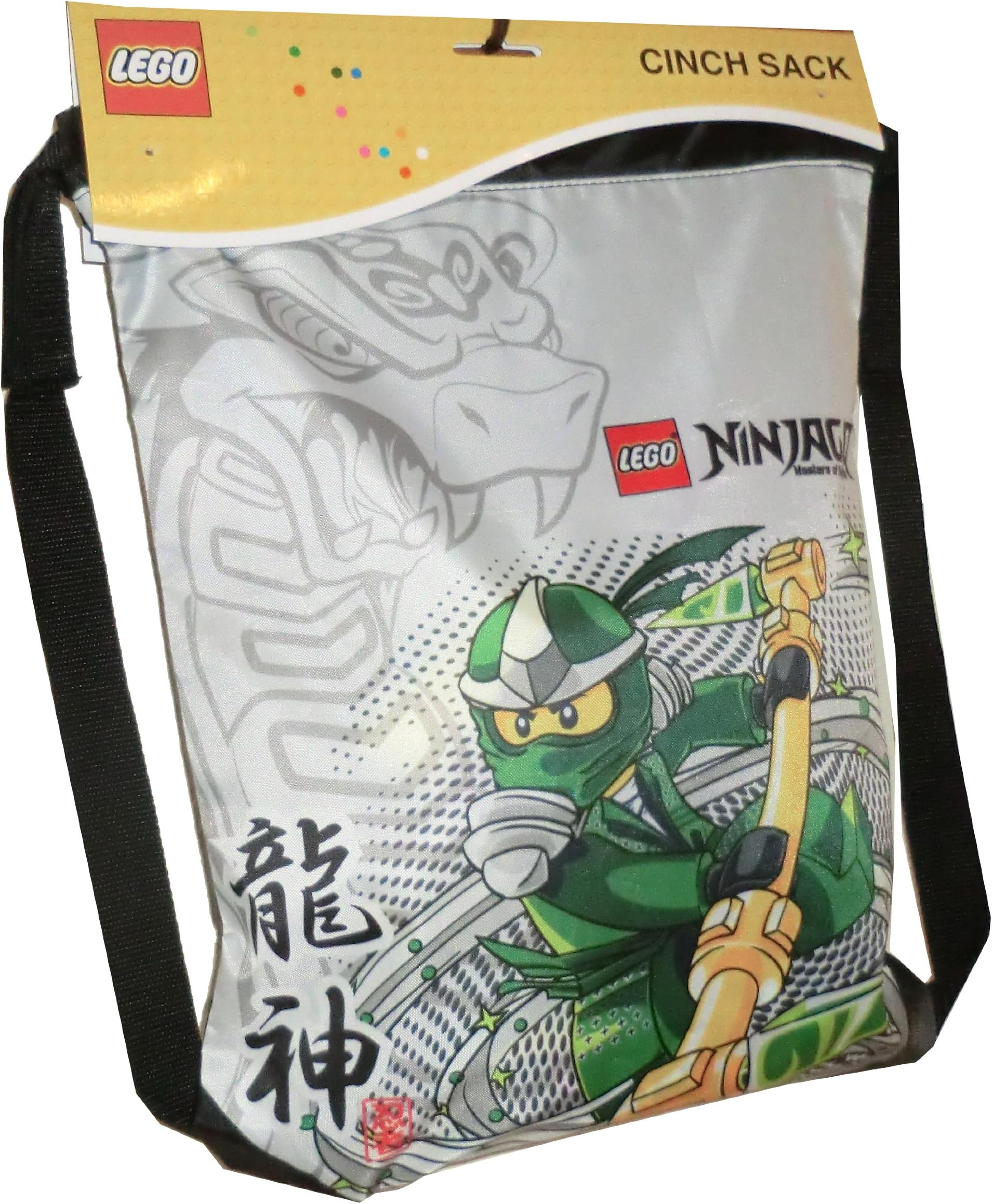 Lego Ninjago Green Ninja Lloyd ZX Cinch Sack Tote - Backsack