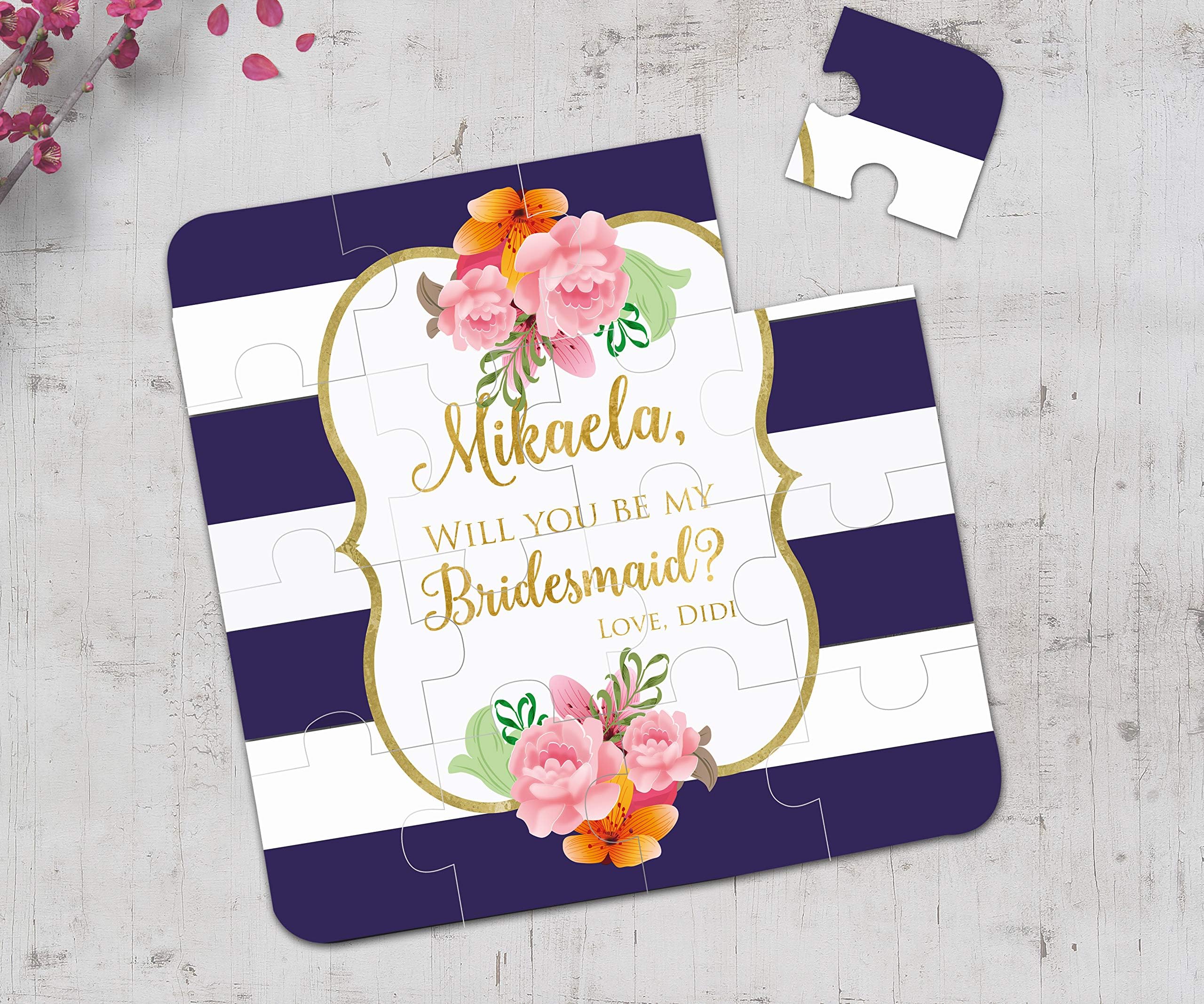 Will you be my Bridesmaid Puzzle Invitation, Bridesmaid Proposal, Asking Bridesmaid Puzzle