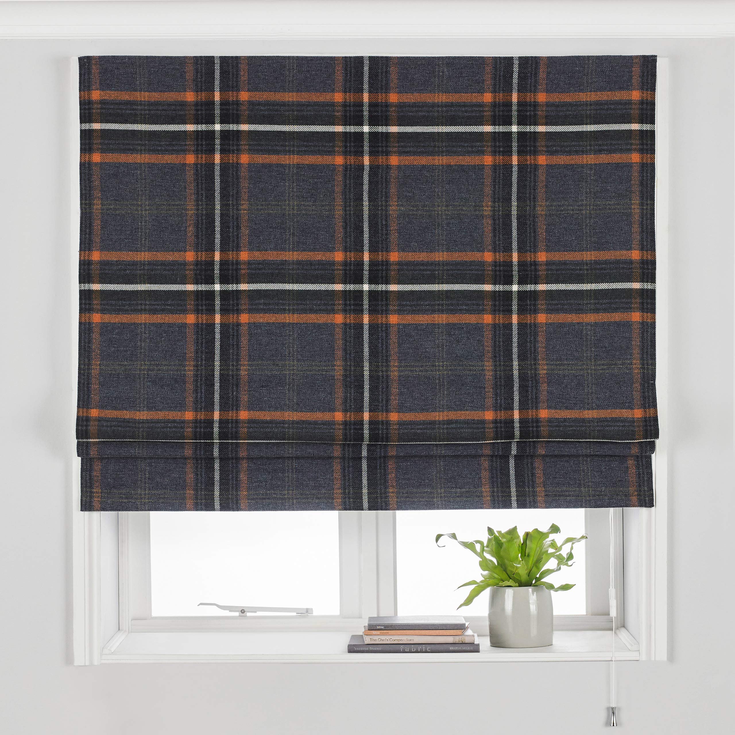 Paoletti Aviemore Roman Blind, Rust, 122 x 137cm