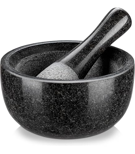Pilon En Pierre KLEO 7,6 Cm - Pour Mortier De 8,9 Cm, Fait Main, Lavable Au Lave-vaisselle