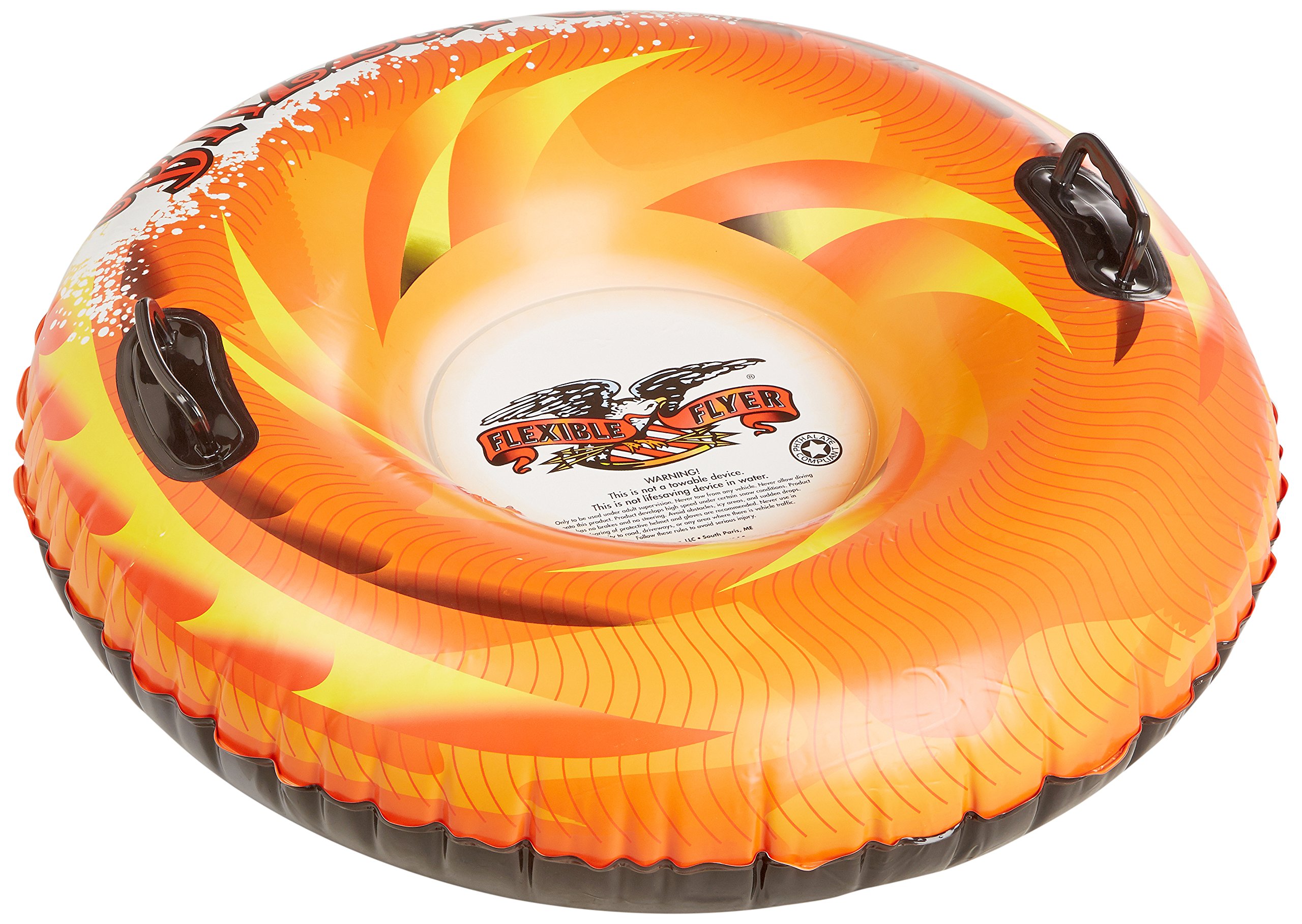 Flexible Flyer Inflatable Snow Tube. 12 Person Double Sled for Kids