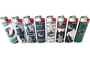BIC NHL Vancouver Full Size Lighters Lot of 8