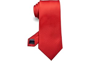 RBOCOTT Solid Color Tie Formal Necktie for Men