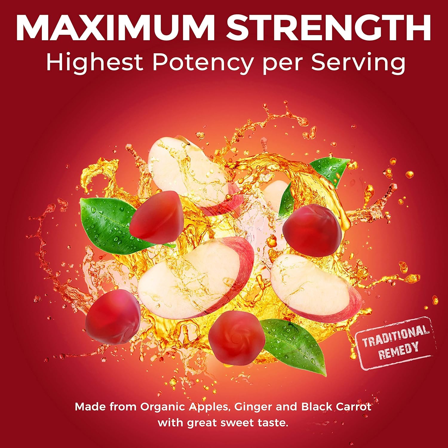 Health Revolution Apple Cider Vinegar Gummies for Detox, Cleanse & Weight Management - Non-GMO ACV Gummies with The Mother - 60 CT: Health & Personal Care