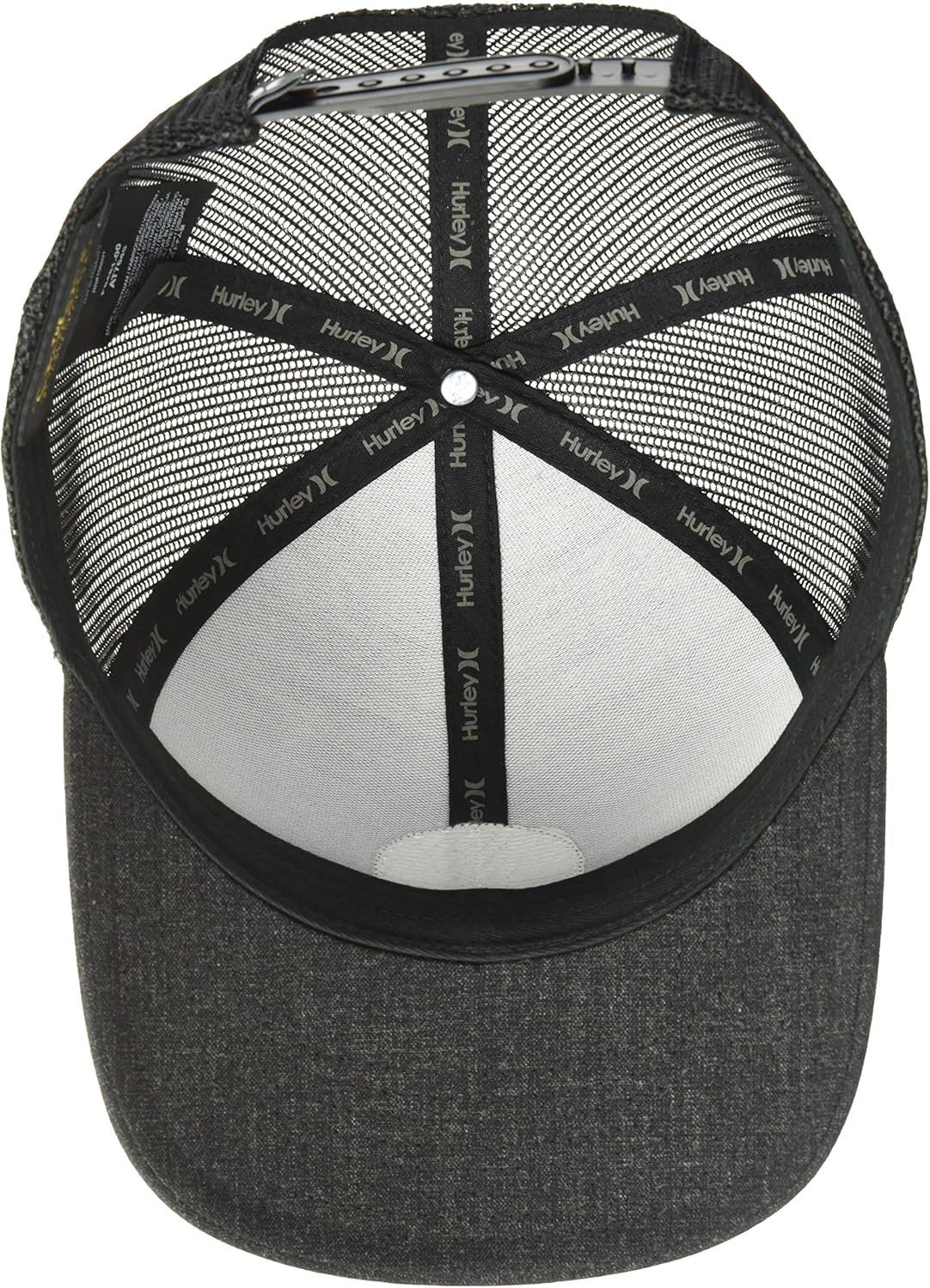 Hurley Men's Logo Patch Curved Bill Trucker Baseball Cap, Black, Qty: Clothing