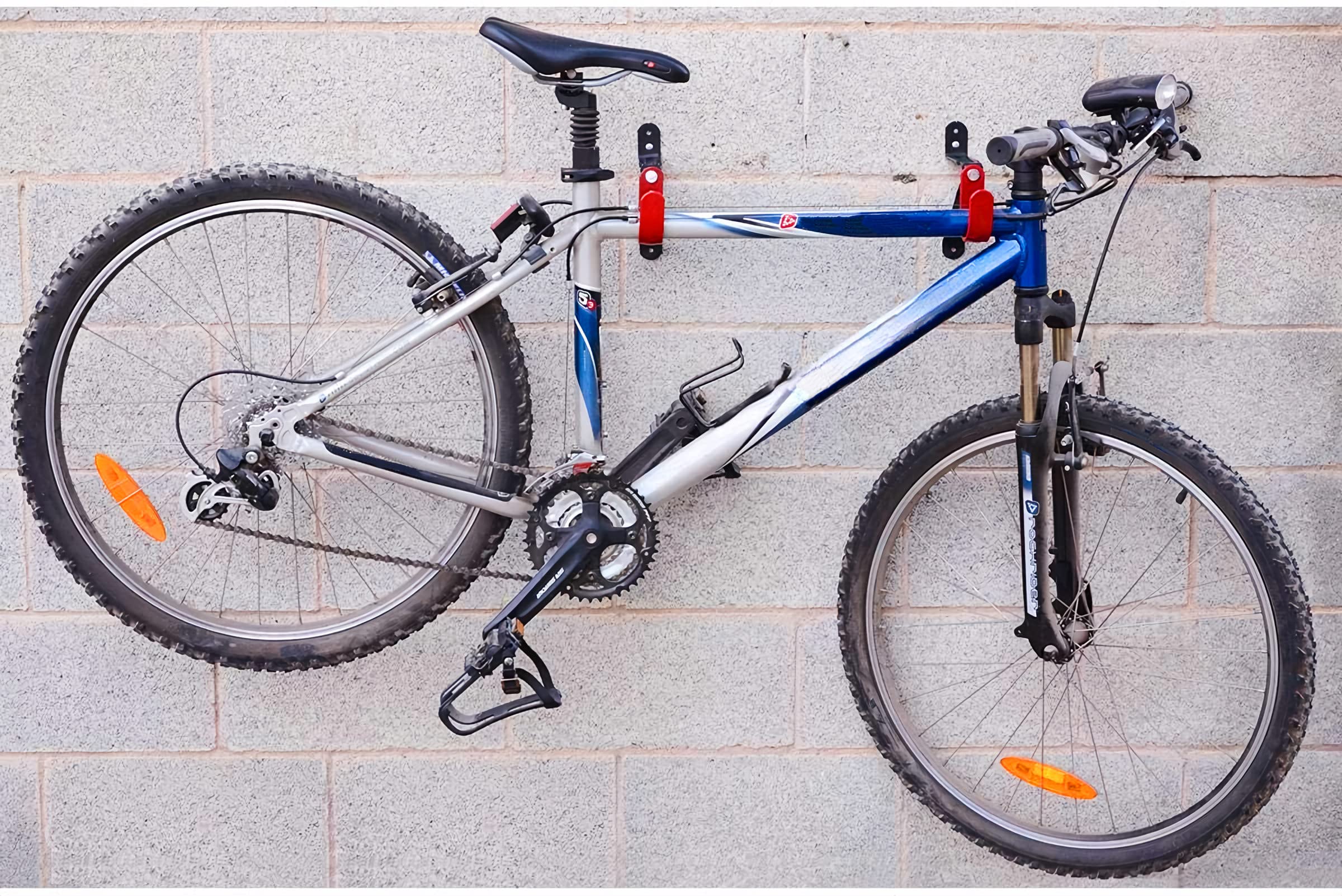 CLM Bicycle Wall Mount Hook, Unisex, Black Red, Universal