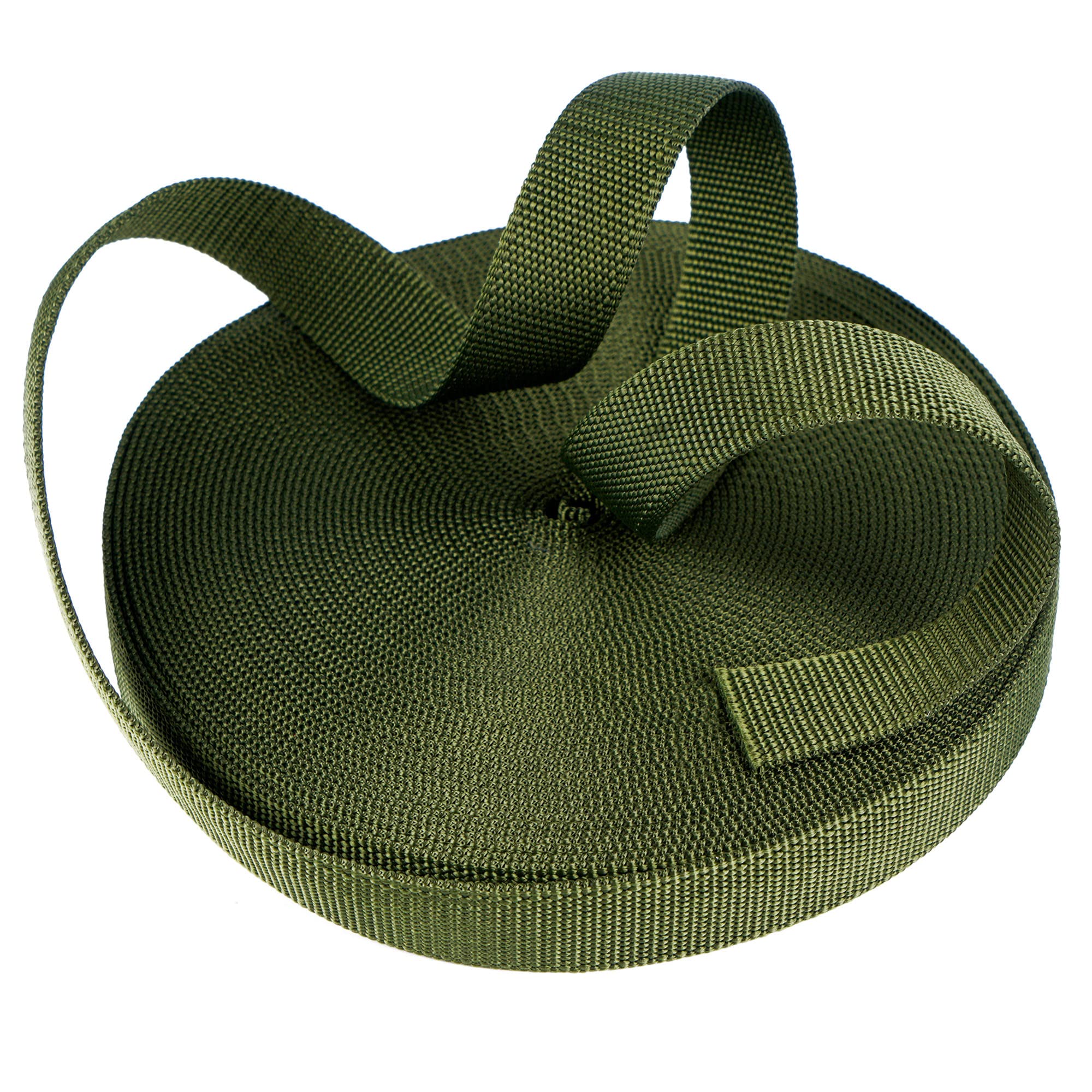 Kuaman Garden Tree Ties Straps, 65.6FT/20M Heavy Duty Webbing Strap Nylon Strap Plant Ties for Large Plant, 3CM Width Garden Ties for Staking, Guying, Luggage Straps, Grafting and Straightening(Green)