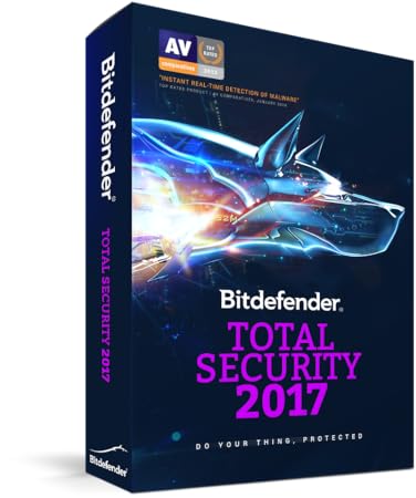 Bitdefender Total Security 2017 | 10 Devices, 1 Year | PC, Mac | Download [Online Code]