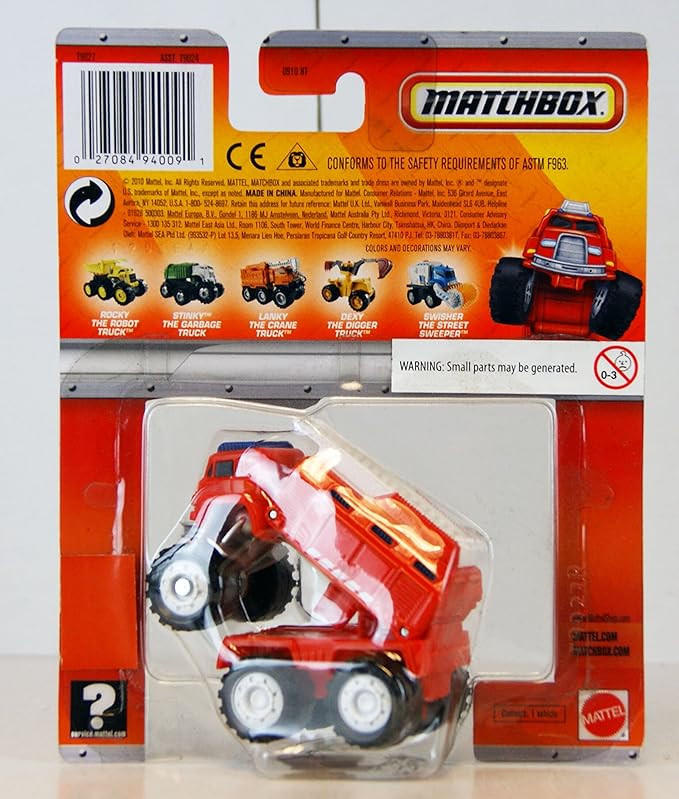 rocky matchbox dump truck instructions