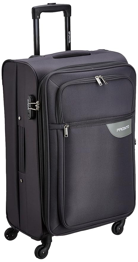 PRONTO Lima Polyester 78 cms Grey Suitcase (6458 - GY)