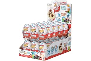 Kinder JOY Eggs, 30 Count Individually Wrapped Chocolate Candy Eggs With Toys Inside, Perfect Surprise for Kids, 21 oz