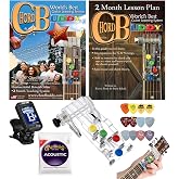 Chord Buddy Guitar Learning Aid Package with True Tune Tuner, Strings &amp; Picks Bundle