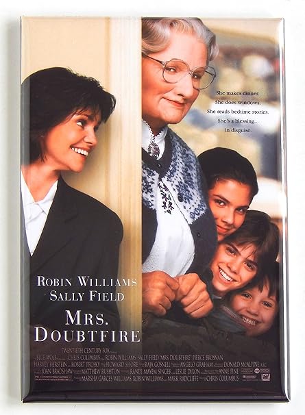 Mrs. Doubtfire Póster de la película imán para nevera (2 x 7,62 cm ...