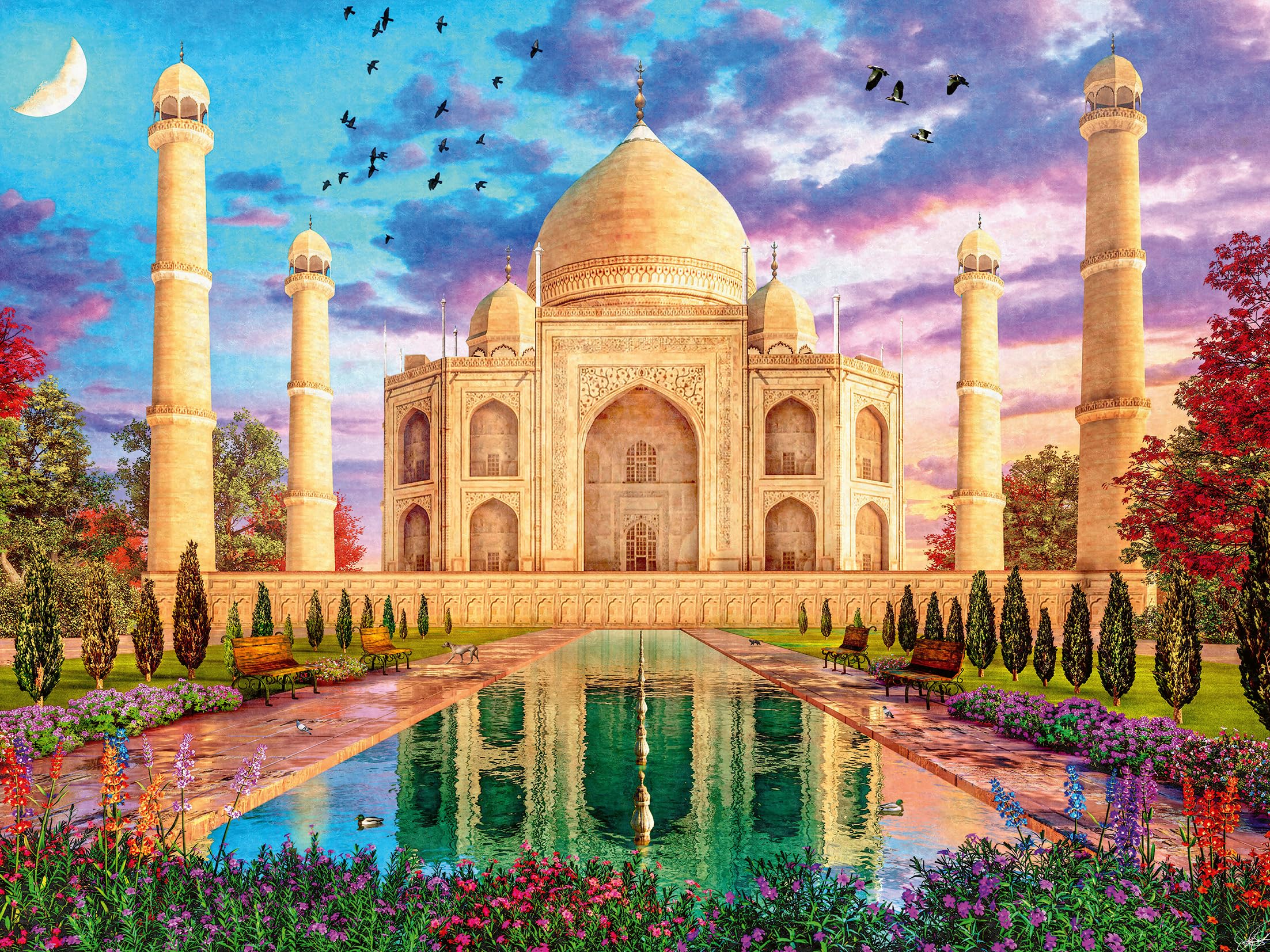 Ravensburger Enchanting Taj Mahal 1500 Piece Jigsaw Puzzles for Adults and Kids Age 12 Years Up — image 1