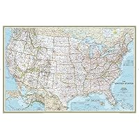 National Geographic United States Wall Map - Executive (Poster