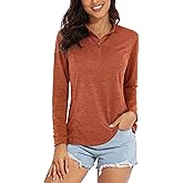MAGCOMSEN Women's Long Sleeve Shirts 1/4 Zip Pullover UPF 50+ Quick Dry Workout Tops Running Athletic Hiking Shirts