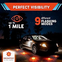 Marcala LED Road Flares 6-Pack | Roadside Safety