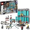 LEGO 76216 Marvel Iron Man Gun Storage Kit with 5 Minifigures incl. Tony Stark and Nick Fury, Includes Toy Car, for Children from 7 Years