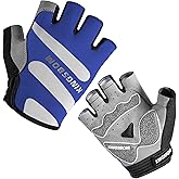 KINGSBOM Breathable Cycling Gloves, Shock-Absorbing Bike Gloves with Light Silicone Gel Pad, Anti-Slip Bicycle Gloves for Men and Women