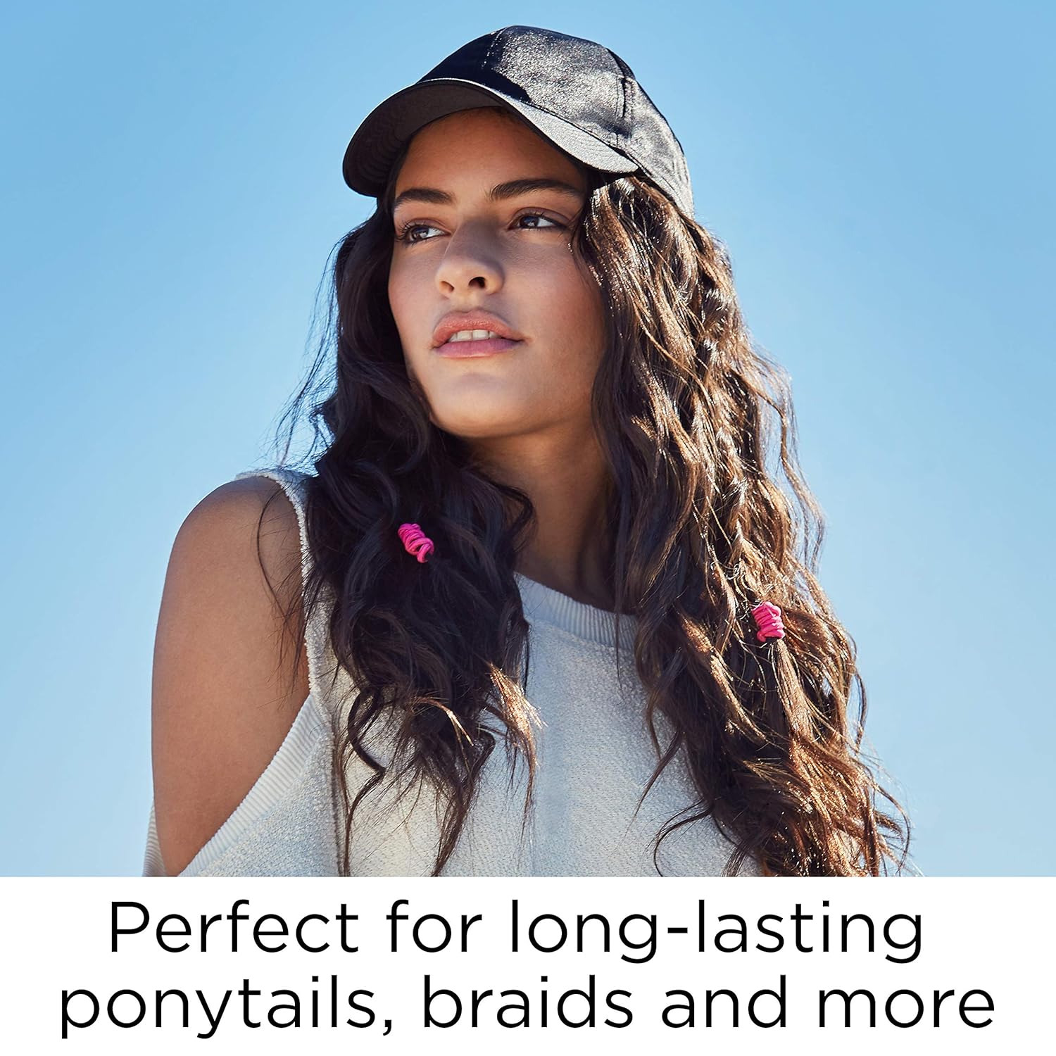 Goody Girls Ouchless Hair Elastics Perfect for Girls with Fine Hair, Curly Hair or Sensitive Scalps (60 Pieces) (Assorted in Brights and Pastels) : Ponytail Holders : Beauty