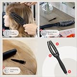 Olivia Garden Fingerbrush Combo Small Hair Brush Boar Nylon Bristles view 4