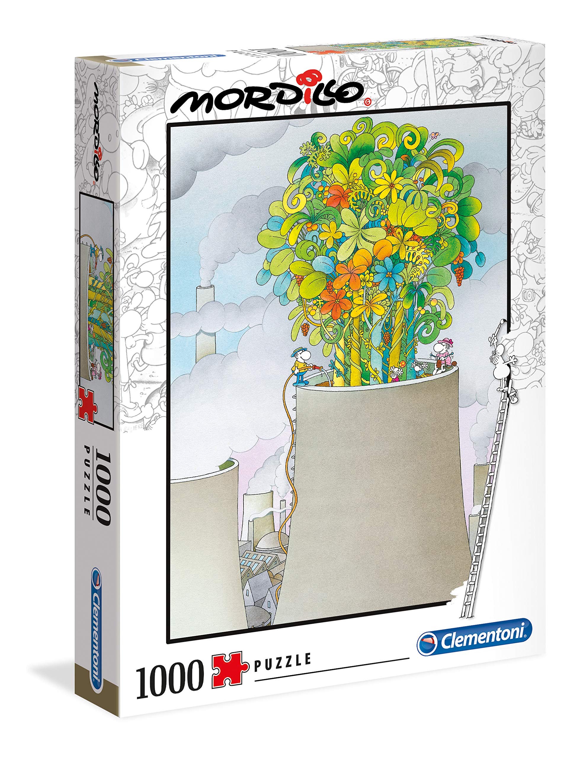 Clementoni - 39535 - Mordillo Puzzle - The Cure - 1000 pieces - Made in Italy - jigsaw puzzles for adult