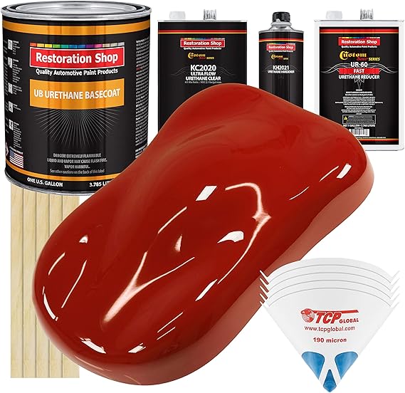 Restoration Shop Candy Apple Red Urethane Basecoat with