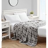 Nautica - King Blanket, Ultra Soft Plush Fleece Bedding, Cozy Home Decor for Bed or Couch (Lewes Grey, King)